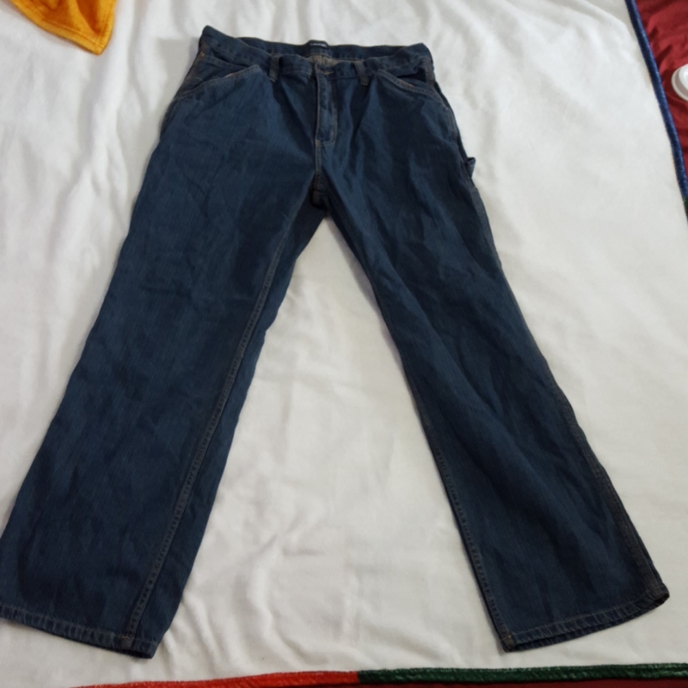 Mens blue work jeans